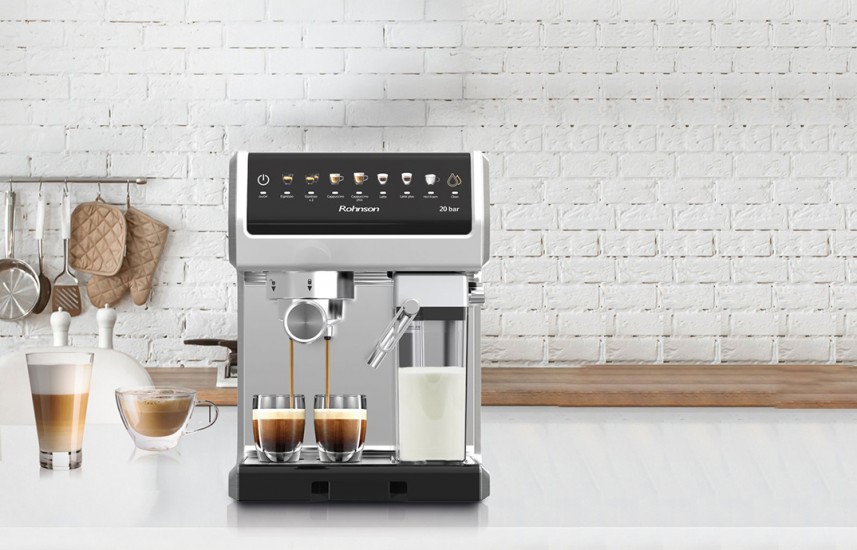 Rohnson vstupuje na trh pákových kávovarů s integrovaným mlýnkem